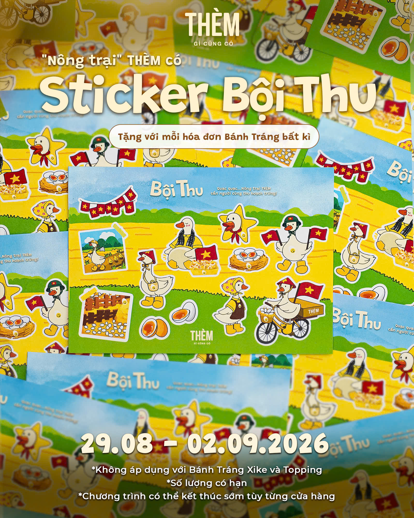 Chương trình tặng sticker tại THÈM